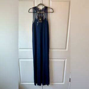 ANATOMIE Taya Women's Racerback Tank Maxi Dress Navy NWT (Size M)